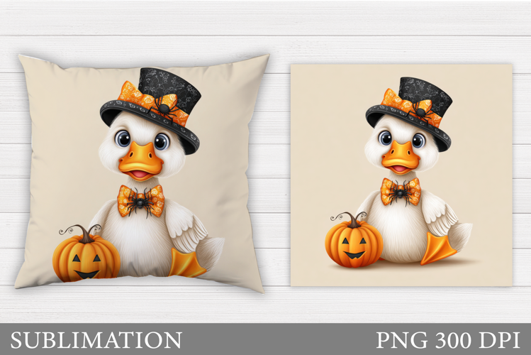 Halloween Goose Pillow Sublimation. Halloween Pillow Design