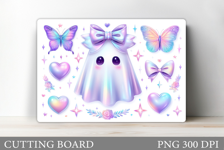 Cute Ghost Cutting Board. Halloween Cutting Board Design