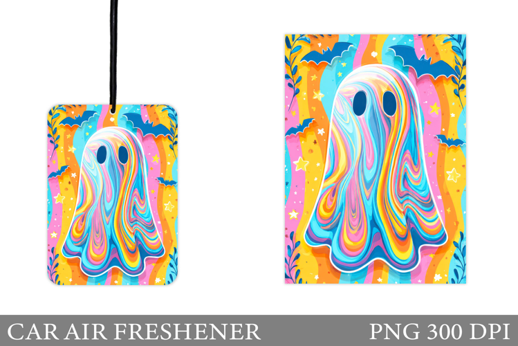 Cute Ghost Car Air Freshener. Halloween Car Air Freshener