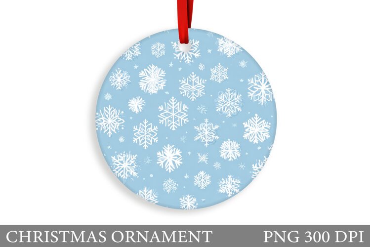 Snowflakes Christmas Ornament. Christmas Ornament Design example image 1