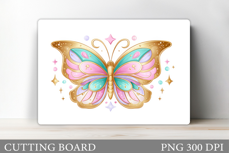 Butterfly Cutting Board. Flowers Cutting Board Sublimation