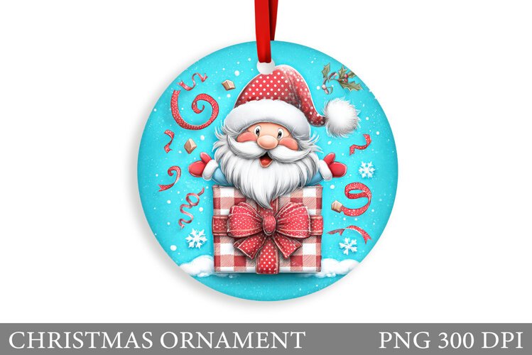 Gnome Christmas Ornament. Christmas Ornament Sublimation example image 1
