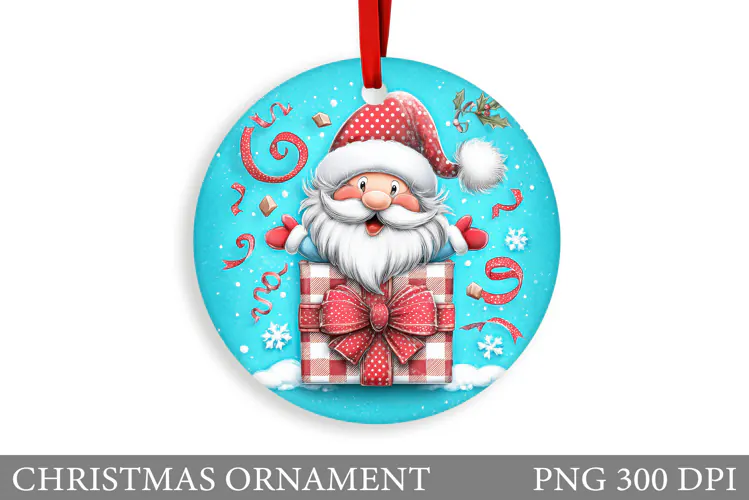 Gnome Christmas Ornament. Christmas Ornament Sublimation