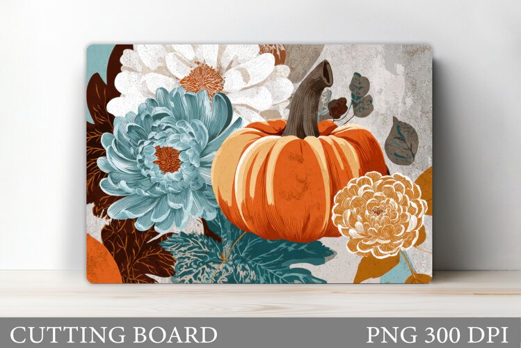 Pumpkin Cutting Board Design. Pumpkin Sublimation example image 1
