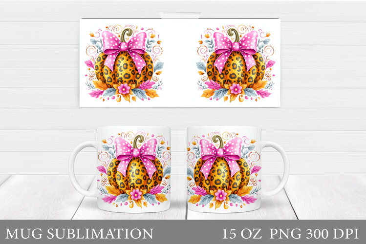 Pumpkin Mug Design. Pumpkin Mug Sublimation example image 1