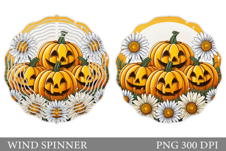 Halloween Pumpkin Wind Spinner. Halloween Wind Spinner