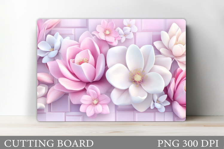 Flowers Cutting Board. Floral Cutting Board Sublimation