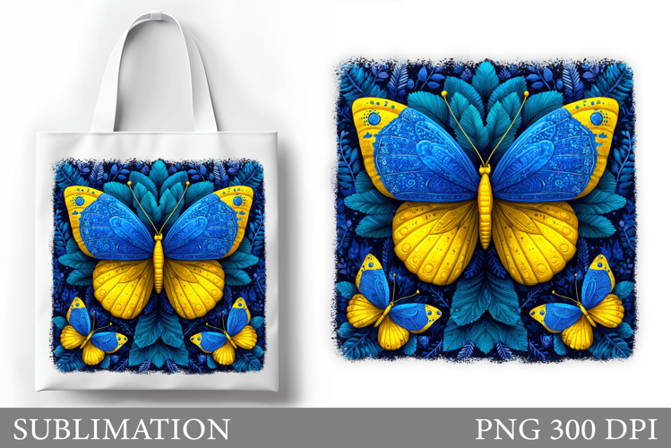 Butterflies Tote Bag Sublimation. Butterflies Sublimation