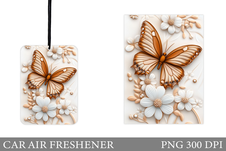 Butterfly Car Air Freshener. Car Air Freshener Sublimation
