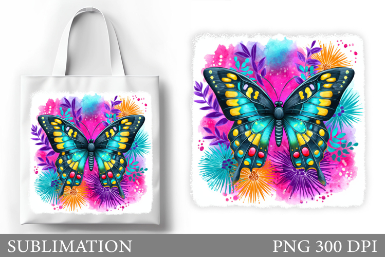 Butterfly Sublimation. Butterfly Tote Bag Sublimation