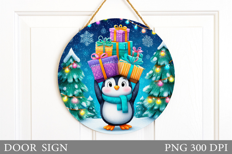 Christmas Penguin Clipart Image 2