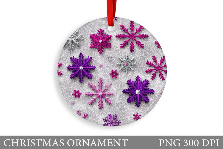 Snowflakes Christmas Ornament. Christmas Ornament Design