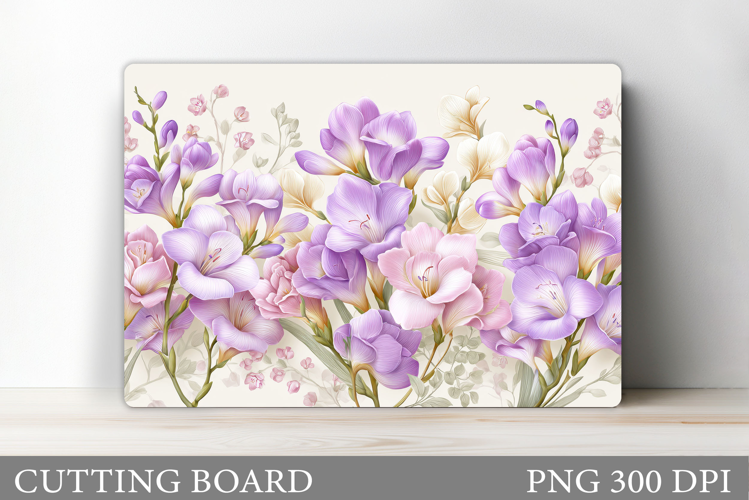 Floral Cutting Board Design. Flowers Cutting Board