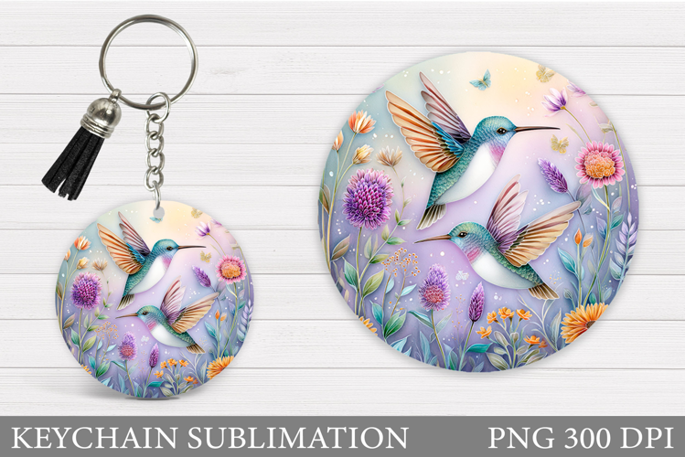 Hummingbird Keychain Design. Hummingbird Sublimation