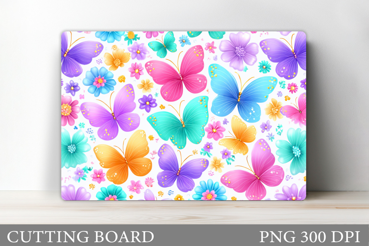 Butterflies Cutting Board Design. Butterflies Sublimation