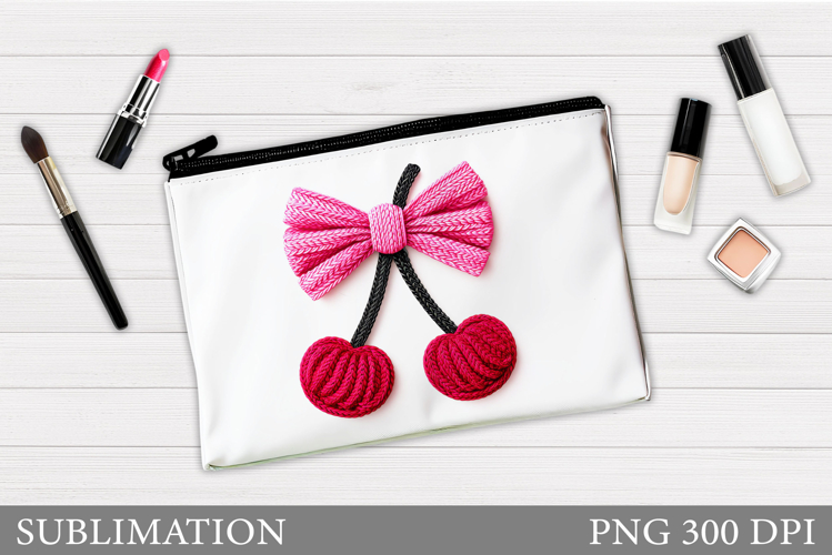 Cherries Cosmetics Bag Sublimation. Cherry Makeup Bag Design