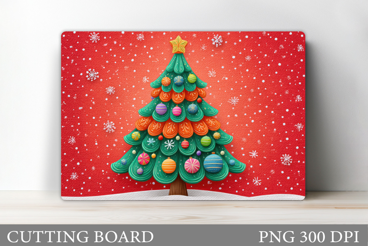 Christmas Tree Cutting Board. Christmas Tree Sublimation