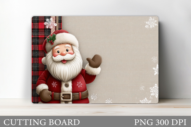 Santa Claus Cutting Board. Christmas Cutting Board