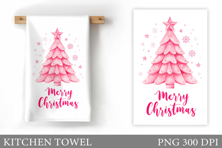 Christmas Tree Kitchen Towel. Christmas Kitchen Towel Design