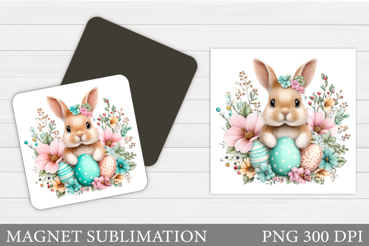 Easter Bunny Magnet Design. Easter Magnet Sublimation