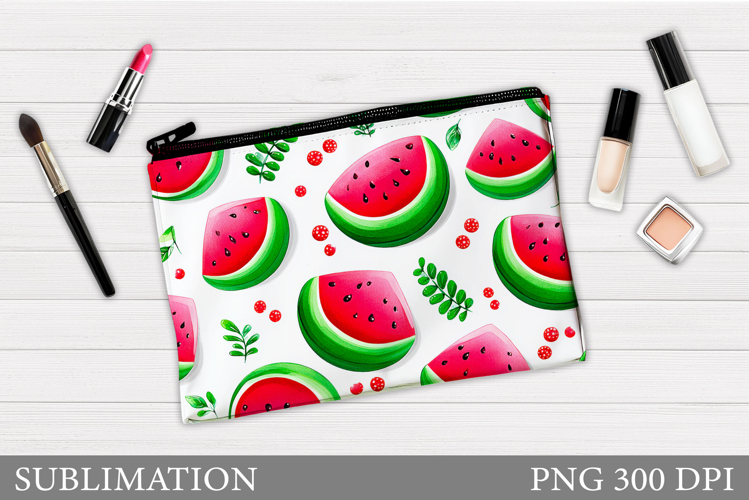 Watermelon Cosmetics Bag. Watermelon Makeup Bag Sublimation