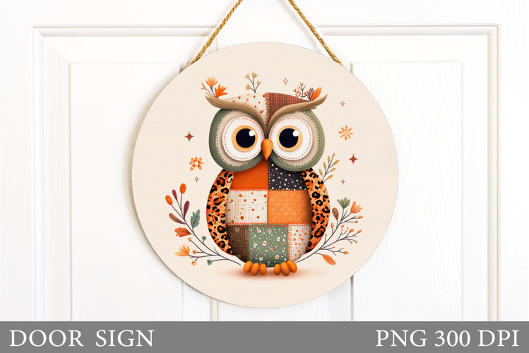 Owl Door Sign Design. Owl Sublimation