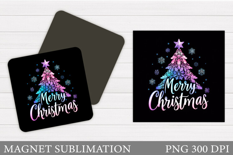 Christmas Magnet Design. Winter Magnet Sublimation example image 1