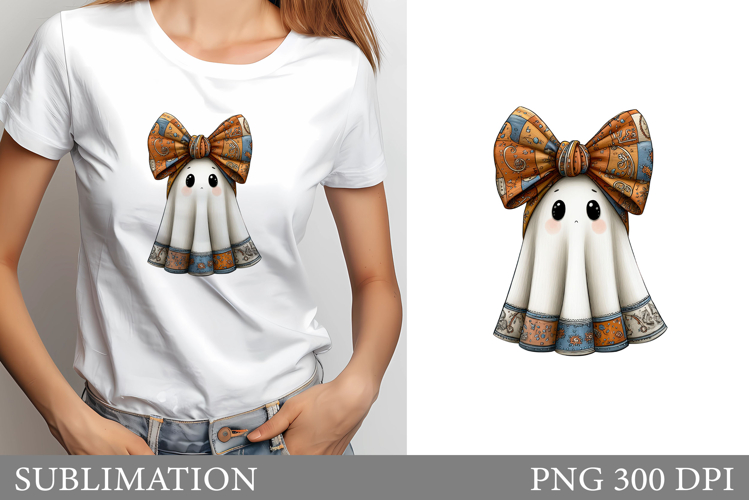 Cute Ghost Sublimation. Cute Ghost T-Shirt sublimation