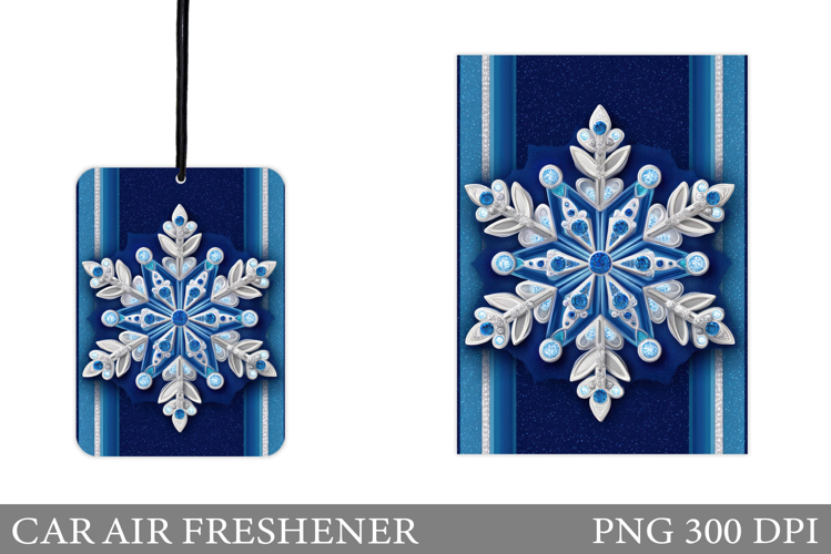 Snowflake Car Air Freshener. Christmas Car Air Freshener