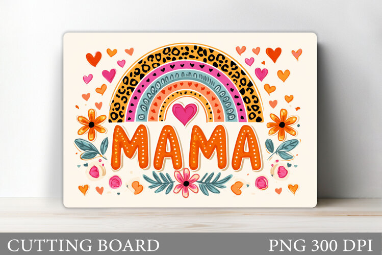 Mother's Day Cutting Board. Mother's Day Sublimation example image 1