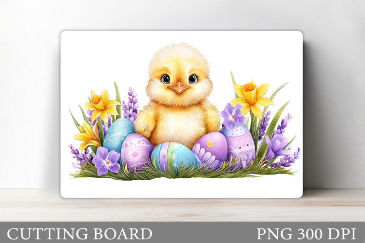 Easter Chick Cutting Board. Easter Cutting Board Design