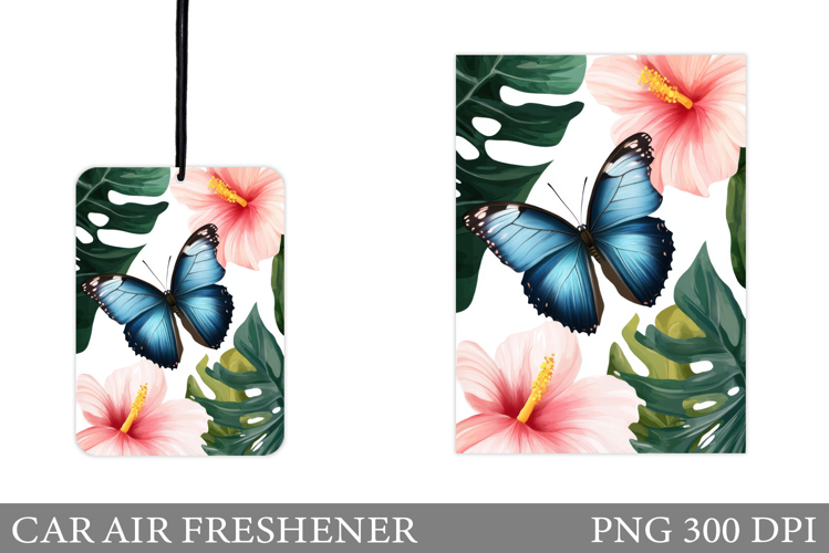Butterfly Car Air Freshener. Car Air Freshener Sublimation