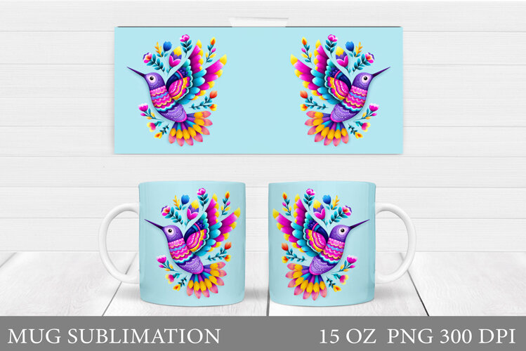 Hummingbird Mug Design. Hummingbird Sublimation example image 1