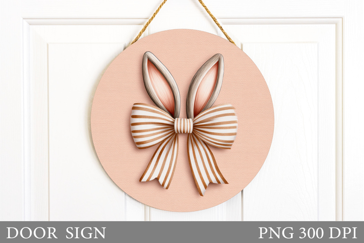Easter Bunny Door Sign Sublimation. Easter Door Sign Design