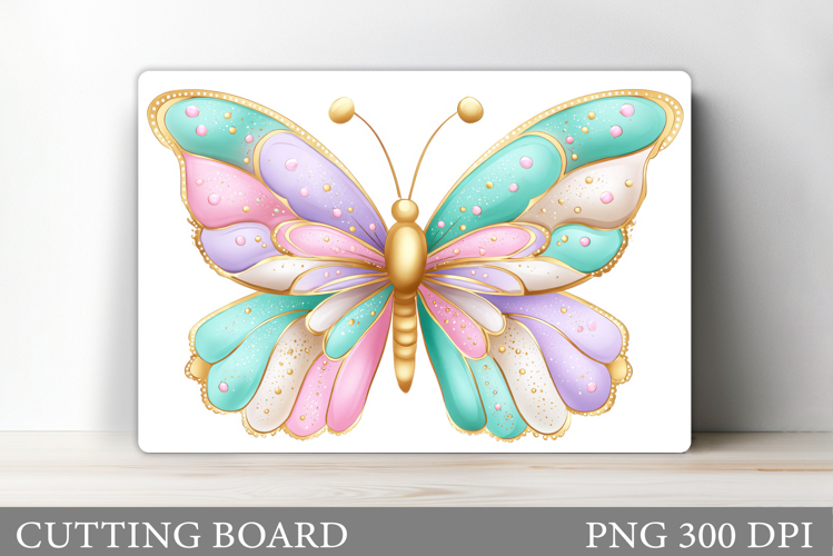 Butterfly Cutting Board. Flowers Cutting Board Sublimation