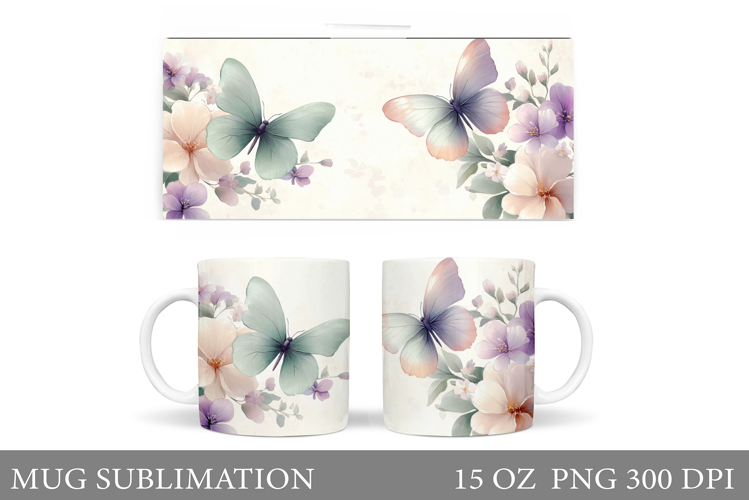 Watercolor Butterfly Clipart Image 7