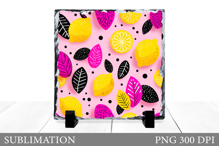 Lemons Slate Design. Lemons Sublimation