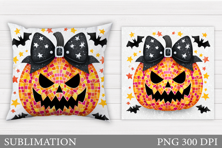 Halloween Pumpkin Pillow. Halloween Pillow Sublimation