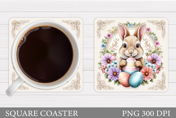 Easter Bunny Coaster. Bunny Easter Coaster Design