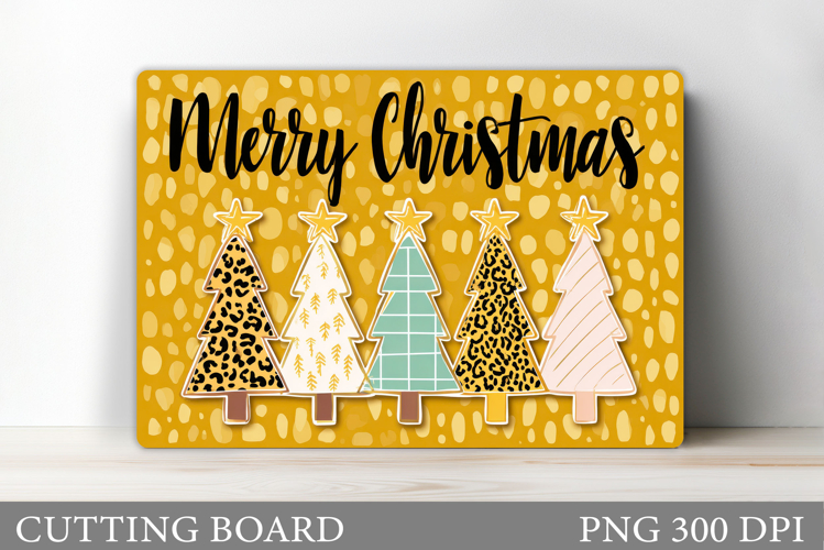Christmas Tree Cutting Board. Kitchen Cutting Board Design