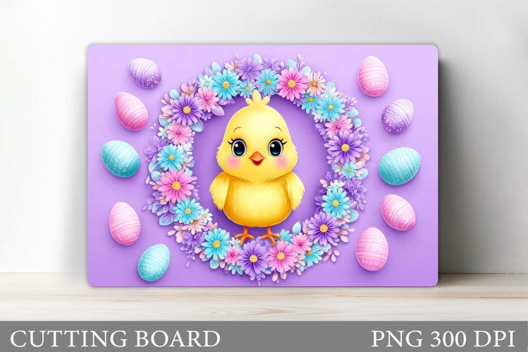 Easter Chick Cutting Board. Easter Cutting Board Design