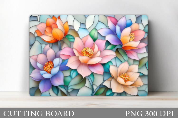 Flowers Cutting Board. Floral Cutting Board Sublimation