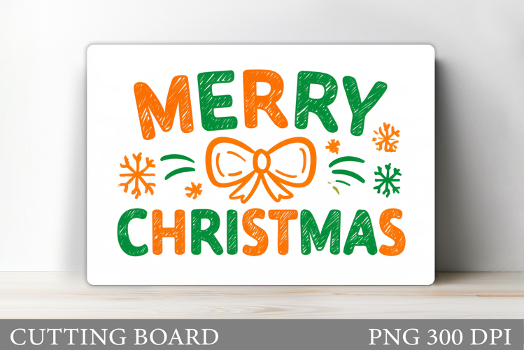 Merry Christmas Cutting Board. Christmas Cutting Board