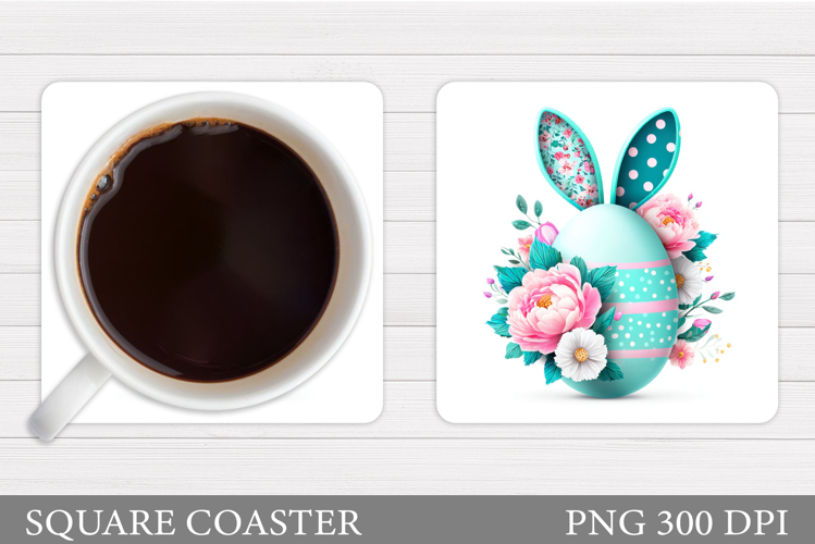 Easter Egg Coaster Sublimation. Easter Coaster Design