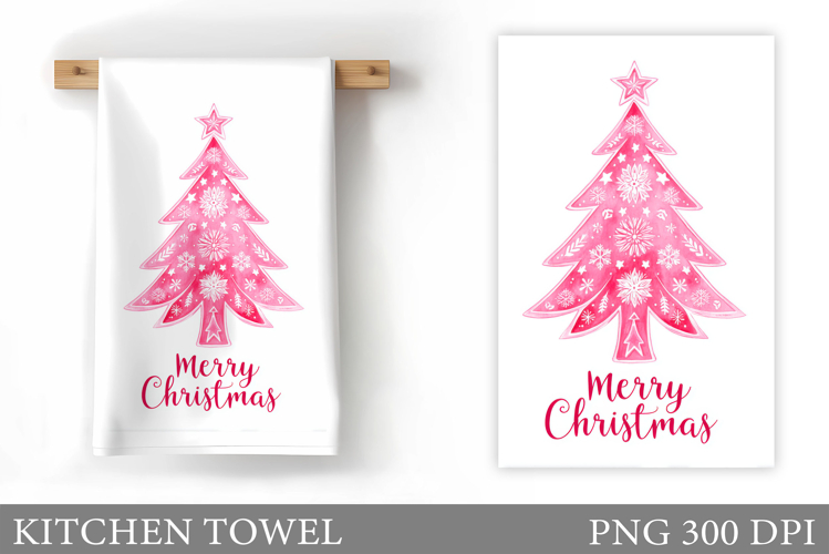 Christmas Tree Kitchen Towel. Christmas Kitchen Towel Design