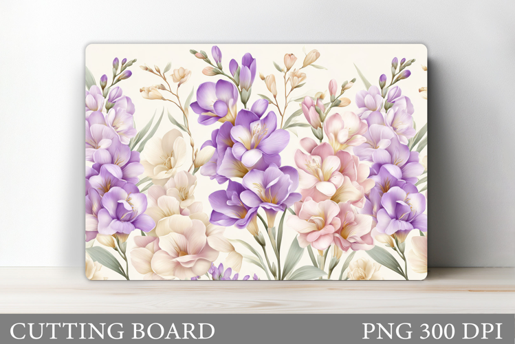 Floral Cutting Board Design. Flowers Cutting Board