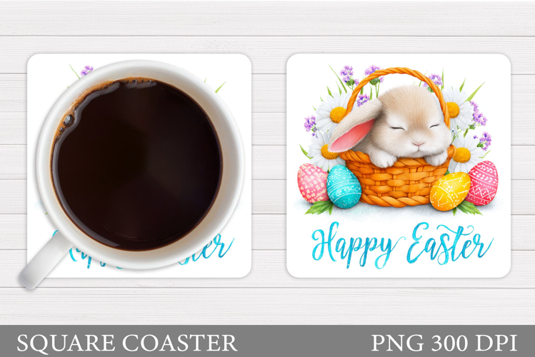 Easter Bunny Coaster. Bunny Easter Coaster Design