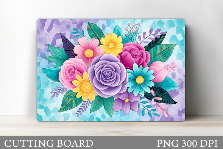 Flowers Cutting Board. Floral Cutting Board Sublimation
