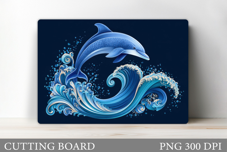 Dolphin Cutting Board Design. Dolphin Sublimation