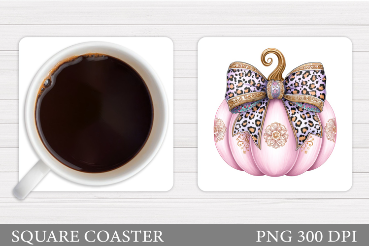 Pumpkin Coaster Design. Pumpkins Sublimation